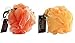 Hydrea High Quality Exfoliating Bath & Shower Body Puff/Scrunchie /Buffer Orange & Yellow Duo