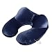 Produktbild Cxsions U-Form Reisekissen für Flugzeug Aufblasbare Nackenkissen Reise Zubehör 4 Farben Komfortable Kissen für Schlaf Heimtextilien (Color : Deep blue)