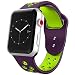 Produktbild iBander Armband für Apple Watch 42 mm 38 mm Weiches Silikon Zweifarbig Sport Ersatzbänder für Apple iWatch Serie 3 Serie 2 Serie 1, 11, 42mm