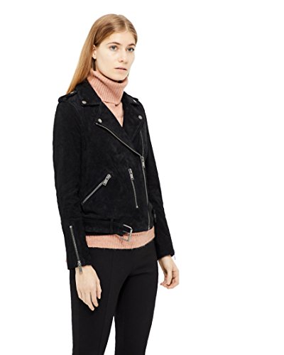 Preisvergleich Produktbild SELECTED FEMME Sanella' Lederjacke, Damen, 34, Schwarz