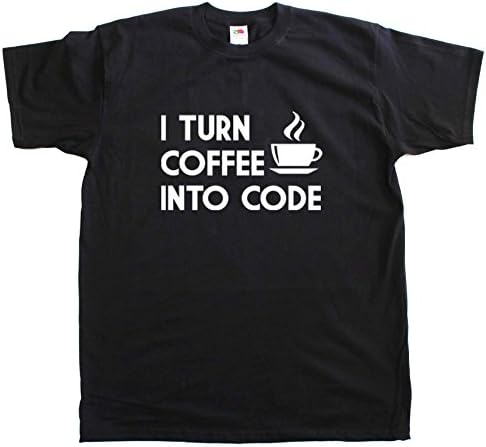 I Turn Coffee Into Code Computer Programmer New Men Size T-Shirt Light Grey L