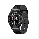 Haisen Van Smart Technology Sports Armbänder Bluetooth Herzfrequenzrate rund um Bildschirm wasserdicht,Black