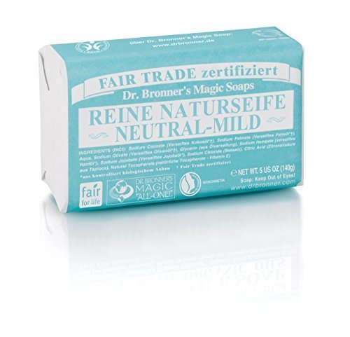 Barra de Jabón Neutro Suave Bebé Dr. Bronner 140g