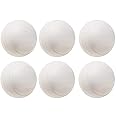 Noorah NC Plastic Cricket Training Ball White Color- Pack of 6 (80 gm Each).