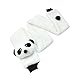 Cute Toddler Infant Baby Soft Animal Panda Head Warm Cap Hat+Scarf Set White New