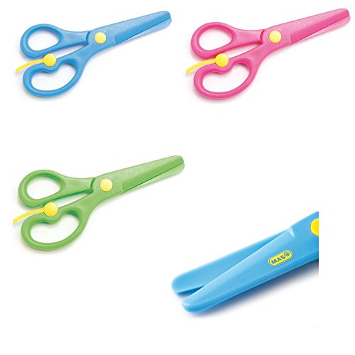 Kindergarten Schere Bastelschere 100% Plastik verschiedene Farben Kinderschere - 2