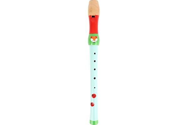 Small Foot Flûte pour Enfants Petit Renard en Bois, Instrument de Musique pour l'éveil Musical, dès 3 Ans, 10722