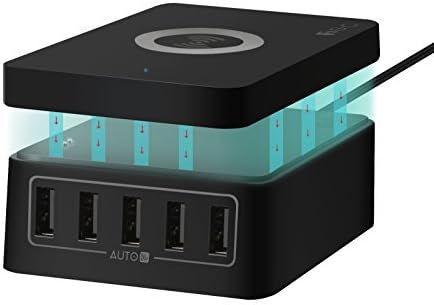 5-Port USB Charger with Wireless Charger EC Technology