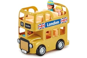 HappyLand Gold London Bus Special Edition Double Decker Children 2 Years+ Toy Bus Play Kids Children Little People London Bus Souvenirs Early Learning Centre Toddler
