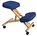 Wooden Posture Kneeling Fabric Chair Charcoal - Color: Charcoal