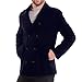 Produktbild Holeider Herren Jacke Herren Winter, Winterjacke Trenchcoat Langarm Mantel Warm Parka Lässig Cardigan Herrenjacke Winterparka mit Taste,