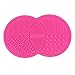 Lalang Silicone Makeup Brush Cleaning Mat Brush Scrubber Board Cosmetic Clean Tool (pink)