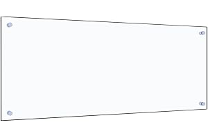 Homgoday Paraschizzi cucina trasparente 100¡Á40 cm vetro temperato