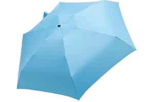 CUEYU Mini Parapluie Pliant Ultra Léger Compact Portable Séchage Rapide Résistance aux UV avec Boucle Hexagone en Silicone pour Activités en Plein Air Golf Voyage Randonnée