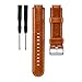 Produktbild Hunpta Ersatz-Band Lederuhrband + Werkzeug für Garmin Forerunner 220 230 235 (Kaffee)