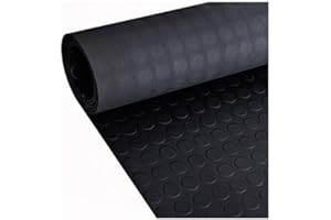 JARDIN202 - Estera Antideslizante Suelo de Caucho Goma - Puntos Moneda | 3x1.5 Metros -