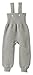 Disana Knitted Baby Dungarees in Organic Merino Wool Grey 50/56 0-3m