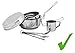 Produktbild PRAKTISCHES Edelstahl Camping-Geschirr-Set Outdoor Kochgeschirr Zubehör 7tlg Topf Kasserolle Tasse Besteck
