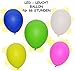 Produktbild 15 tlg. Set LED ! - Luftballons mit Licht - die selbstständig 66 STUNDEN ! leuchten - Licht Leuchtballons leuchtend - Leuchtluftballons - für Innen und Außen / Ballon für Helium oder Luft - z.B. für Kindergeburtstag Party / Geburtstag