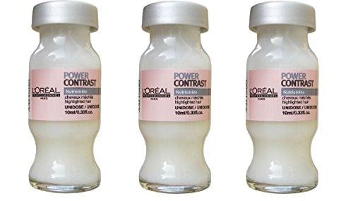 L'Oreal Power Conrast For Colored Hair 3 viols x 10 ml (30 ml) Powerdose for Damaged Hair and Color Brilliance