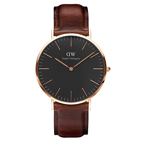 Daniel Wellington Unisex-Armbanduhr CLASSIC BLACK Analog Quarz Leder DW00100124 Daniel Wellington Unisex-Armbanduhr CLASSIC BLACK Analog Quarz Leder DW00100124