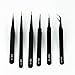 Teenxful 6pcs ESD Anti-Static Stainless Steel Tweezer Set Tweezers Maintenance Tools Kits Set