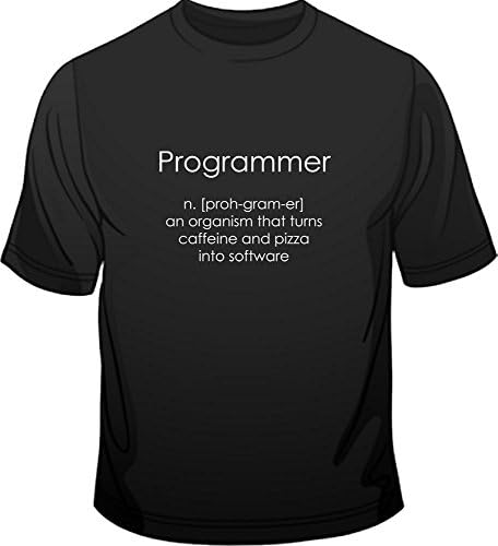 Programmer Coder Software Engineer Loose Fit Funny Mens T Shirt M Black