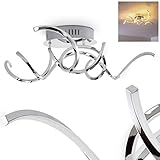 WARMWEIßES LICHT: Das durch die LED-Leuchtmittel erzeugte Licht scheint in einer warmweißen Farbe mit 3000 Kelvin. Sie werden es erleben, wie gemütlich dieses Licht ist und welche angenehme Stimmung es in Ihren Wohnräumen erzeugt, ohne dabei zu blenden.