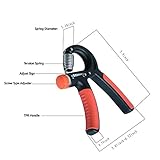 SEAAN 2er Set Handle Hand Gripper Strength Training Adjustable Exerciser Strength Hand Gripper No Slip Muscle Strength Training Resistance to 22 88 lbs Trainer Wrist Strength Training Grip and Forearm Muscles - 5