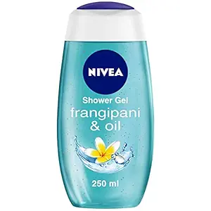 NIVEA Body Wash, Frangipani & Oil Shower Gel, Pampering Care with Refreshing Scent of Frangipani Flower, 250 ml