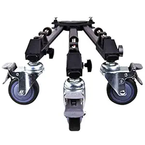 Hanumex LT-D100 Professional Lightweight and Heavy Duty Tripod Dolly with Adjustable Leg Mounts