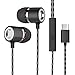 Price comparison product image AOTUO USB Type-C In Ear Earphone Wired Metal with microphone Headset wired Earphones For Letv LeEco Le 2 Pro max 2 Type C (black)