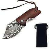 Sandel holz-griff mit messer seil loch, gute qualität und schön, 6,8 cm lang.