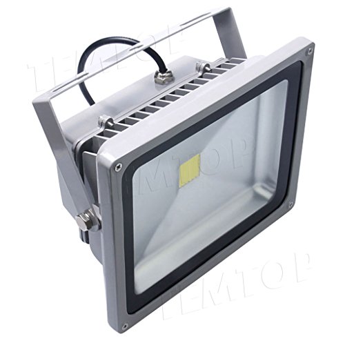 Auralum® 50W Super Hell 230V IP65 Wasserdicht Grau Kaltweiß LED Außenstrahler Fluter Flutlicht - 4