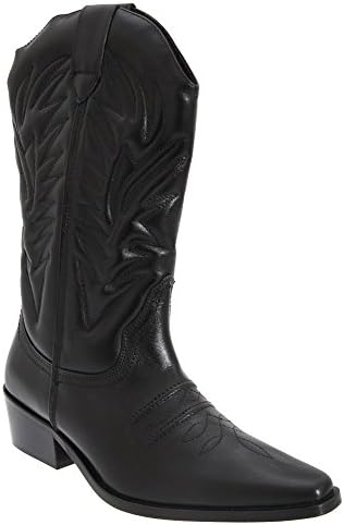 Gringos Mens High Clive Western Cowboy Boots (12 UK) (Black)