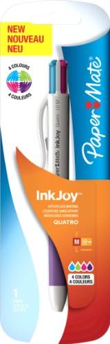 Paper MateInkjoy Quatro Retractable Ball Pen Medium Tip 1.0mm - Assorted Fun Colours