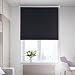 Produktbild SHINY HOME 80x175cm (B x H) SCHWARZ Blickdicht Abdunkeln Verdunkelungsrollo Rollo mit Klemmträgern Lichtundurchlässig für Fenster Tür ohne Bohren