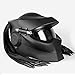 Produktbild BSDDP Motorradhelm Universal Predator Vollgesichtsmaske Carbon Fiber NECA Ironman Fransen Zöpfe Motorradhelm,Matteblack-XL