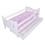 KAGU Chrisi Kinderbett Jugendbett Juniorbett Bett (140×70 cm oder 160×80 cm). Kiefernholz Massivholz inkl. Matratze und Schublade - 2