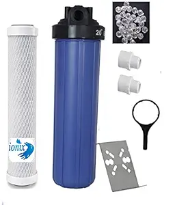 Ionix Whole house water filter system/Complete Tank water treatment, tank water filtration system with Jumbo CTO filter, Removes Chlorine, Odour, Bad taste from Tank water
