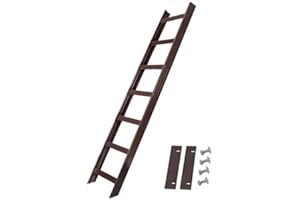 FRICK METALL- UND OBERFLÄCHENTECHNIK GMBH & CO. KG Alu Dachleiter Set Braun, 1,96 m mit Dachhaken (50 mm, gekröpft für Pfannenziegel) inkl. Auflageschutz und Aushebesicherung, Made in Germany, DEKRA geprüft