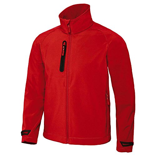 B&C - Herren Softshell-Jacke 'X-lite /men' 3XL,Deep Red