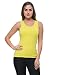 Frenchtrendz Yellow Cotton spandex Tank Top for Women RS.429.00