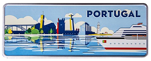 Ocean plates Cruzeiro - Portugal placa decorativa de metal 12,5 x 33 cm - Producto decorativo con partes de relieve
