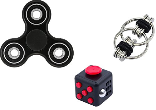 Fidget Cube Hand Spinner Toy Mega Value Pack includes fidget cube,hand spinner and Chain Fiddle - Perfect for ADD / ADHD / Anxiety / Autism And Stress Relief Adult Children,Office Desk Gadget Fidget Cube Hand Spinner Toy Mega Value Pack includes fidget cube,hand spinner and Chain Fiddle - Perfect for ADD / ADHD / Anxiety / Autism And Stress Relief Adult Children,Office Desk Gadget