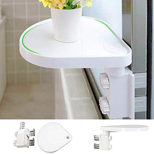 Preisvergleich Produktbild TianranRT Schwimmender Rahmen,2019 New Topflappen Für Blumenkasten Ohne Bewegliches Regal Für Fenster Mobiler Rahmen Ohne Bohrer Home Decoration,White