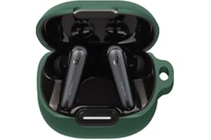 FTRONGRT Etui na słuchawki Bluetooth do Anker Soundcore Liberty 4 NC, odporne na wstrząsy silikonowe etui na słuchawki Bluetooth, kompatybilne z Anker Soundcore Liberty 4 NC, ciemnozielone