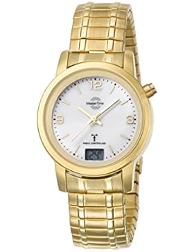 Master Time Funk Basic Series Damenuhr MTLA-10313-12M mit Zugband, Edelstahl-Zugband Armbanduhr Gold