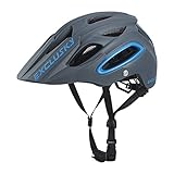 Exclusky Casco da Bicicletta con Visiera Rimovibile,M(54-58cm) (grigio)