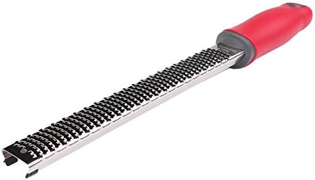 Avelaiva Kitchen Cheese Grater, Lemon Zester, Mandoline Slicer, Sharp Stainless Steel Blade Grater with Safety Cover and Rubber Footings for Lemon, Orange, Citrus, Ginger, Chocolate, Cheese, Nuts